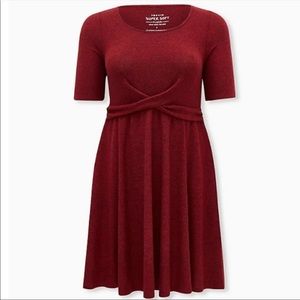 Torrid super soft, fit and flare skater dress